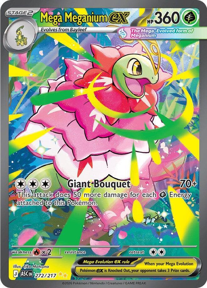 Carta Pokémon Mega Meganium ex 272/217 Ascended Heroes