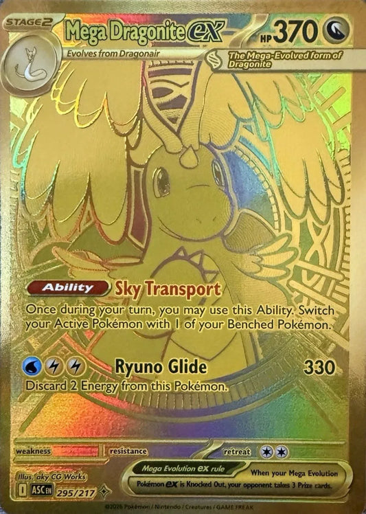 Carta Pokémon Mega Dragonite ex 295/217 Ascended Heroes