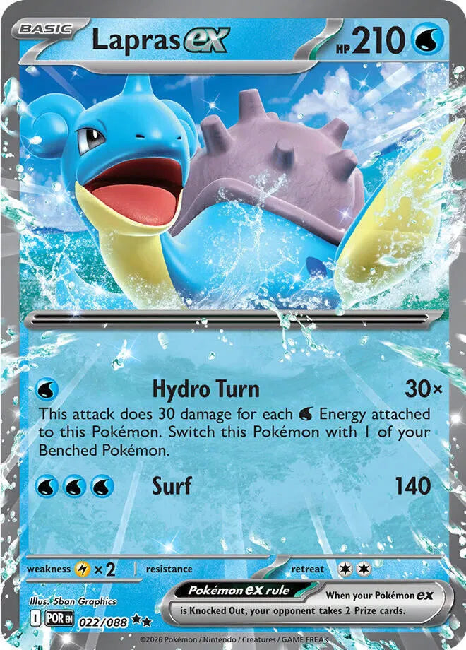 Carta Pokémon Lapras ex 022/088 Perfect Order