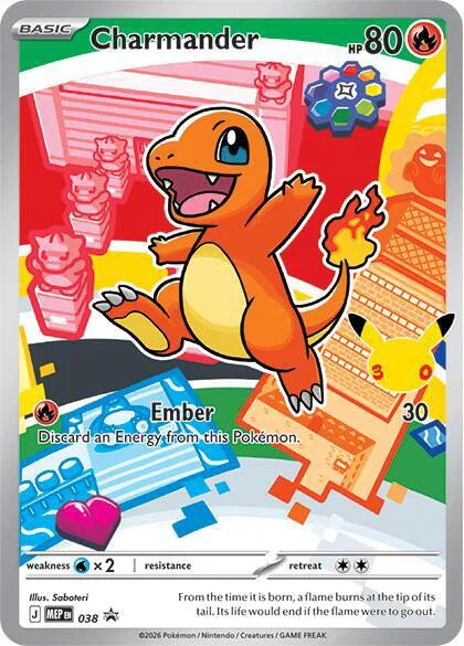 Carta Pokémon Charmander 038 Mega Evolution Promos