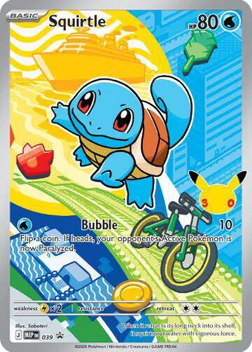 Carta Pokémon Squirtle 039 Mega Evolution Promos