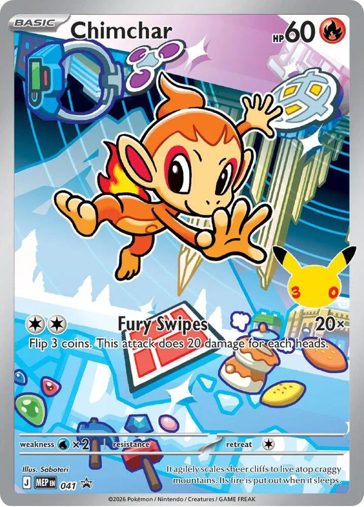 Carta Pokémon Chimchar 041 Mega Evolution Promos