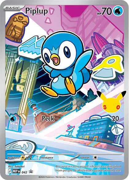 Carta Pokémon Piplup 042 Mega Evolution Promos