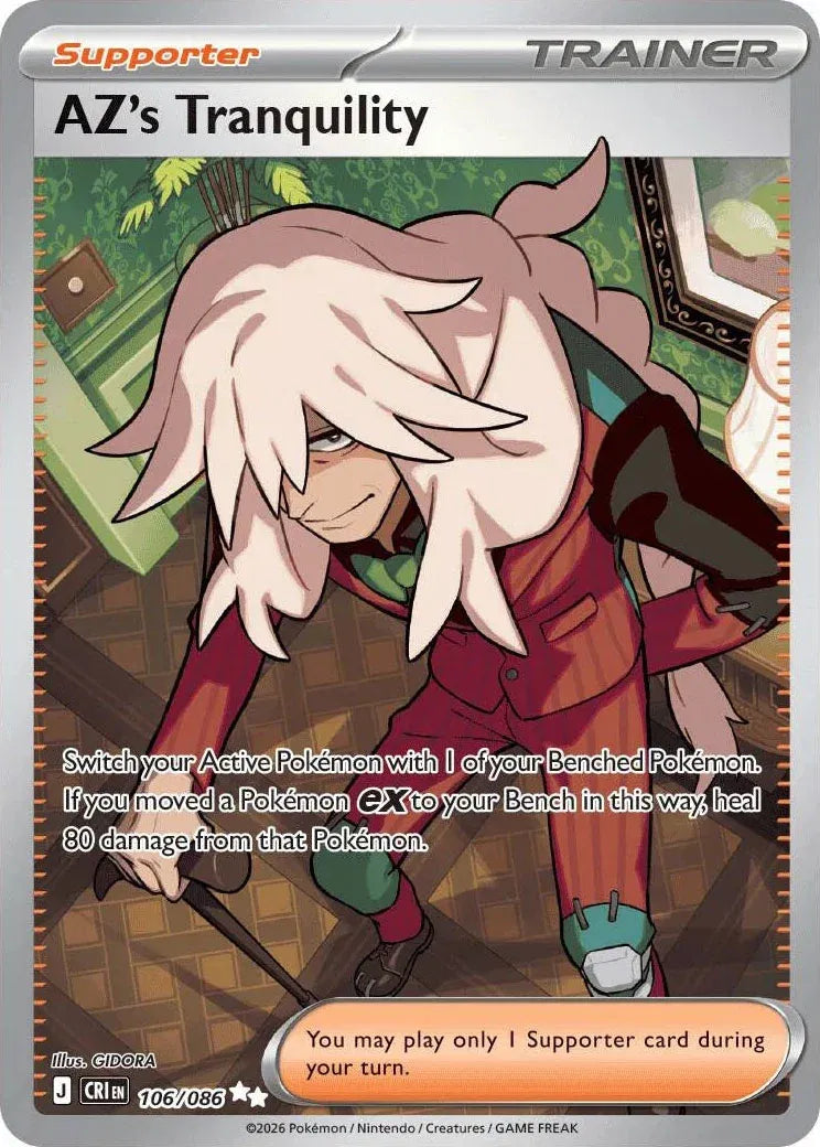 Carta Pokémon AZ's Tranquility 106/086 Chaos Rising