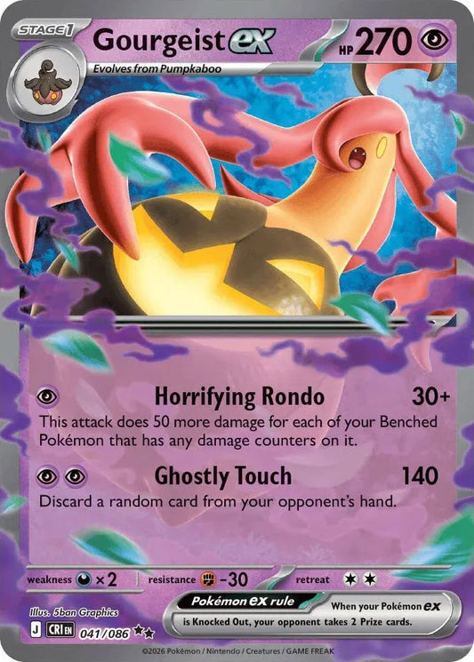 Carta Pokémon Gourgeist ex 041/086 Chaos Rising