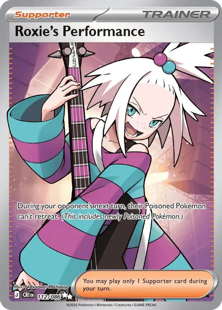Carta Pokémon Roxie's Performance 112/086 Chaos Rising