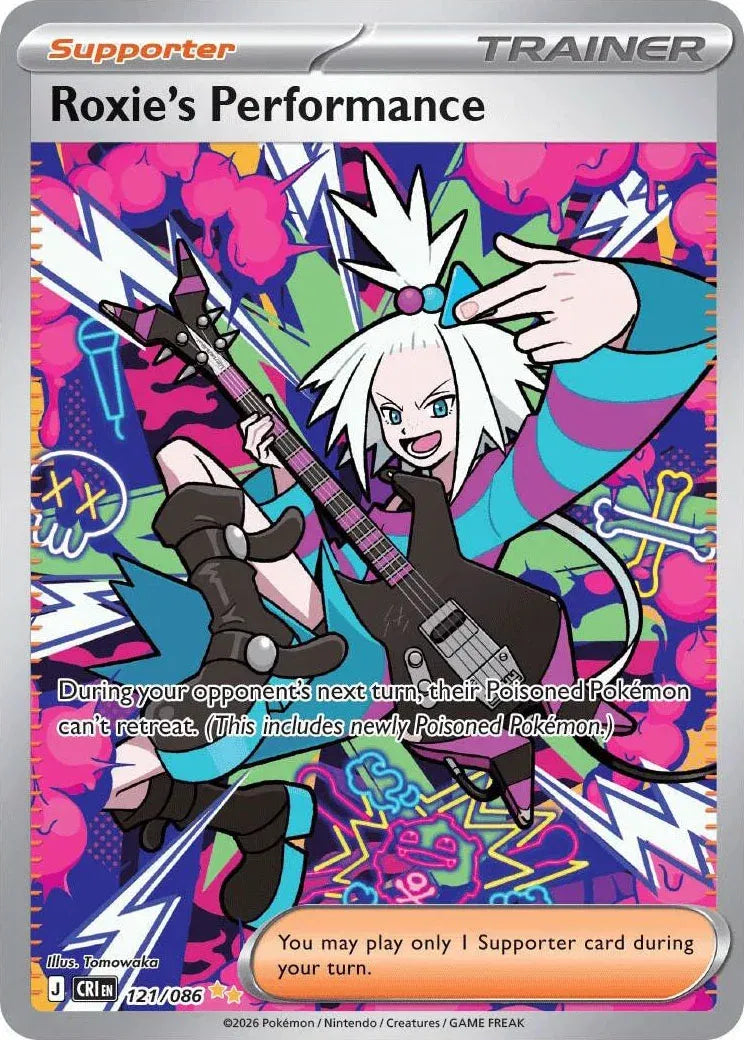 Carta Pokémon Roxie's Performance 121/086 Chaos Rising
