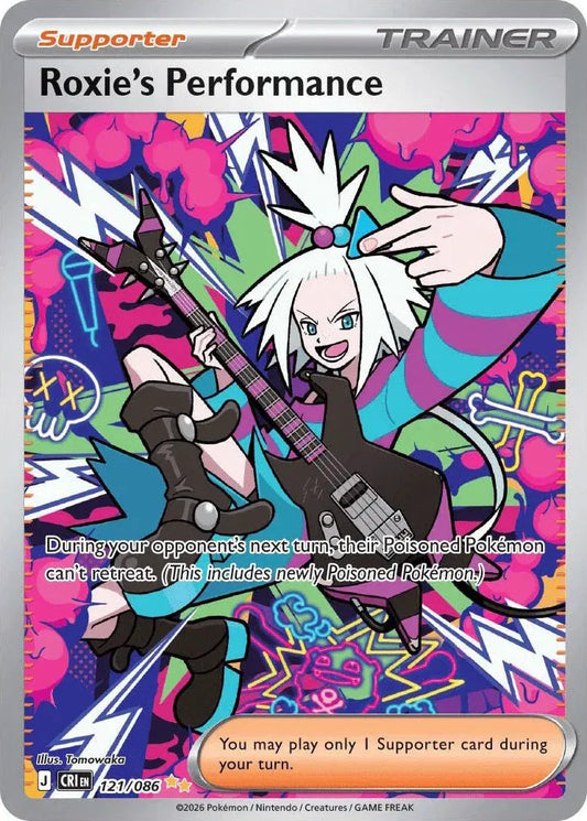 Carta Pokémon Roxie's Performance 121/086 Chaos Rising