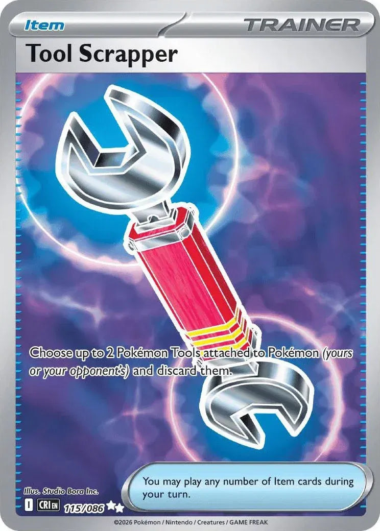 Carta Pokémon Tool Scrapper 115/086 Chaos Rising