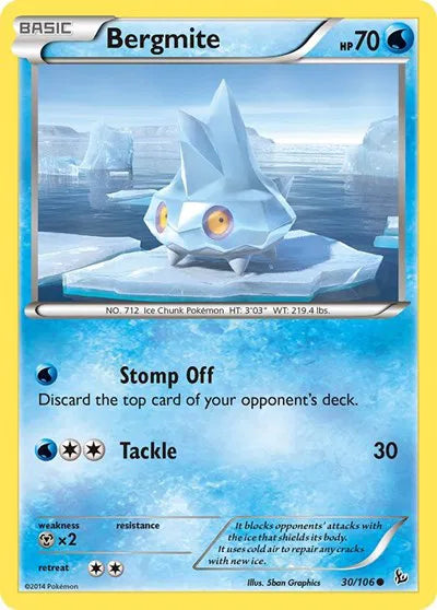 Carta Pokémon Bergmite 30 Flashfire