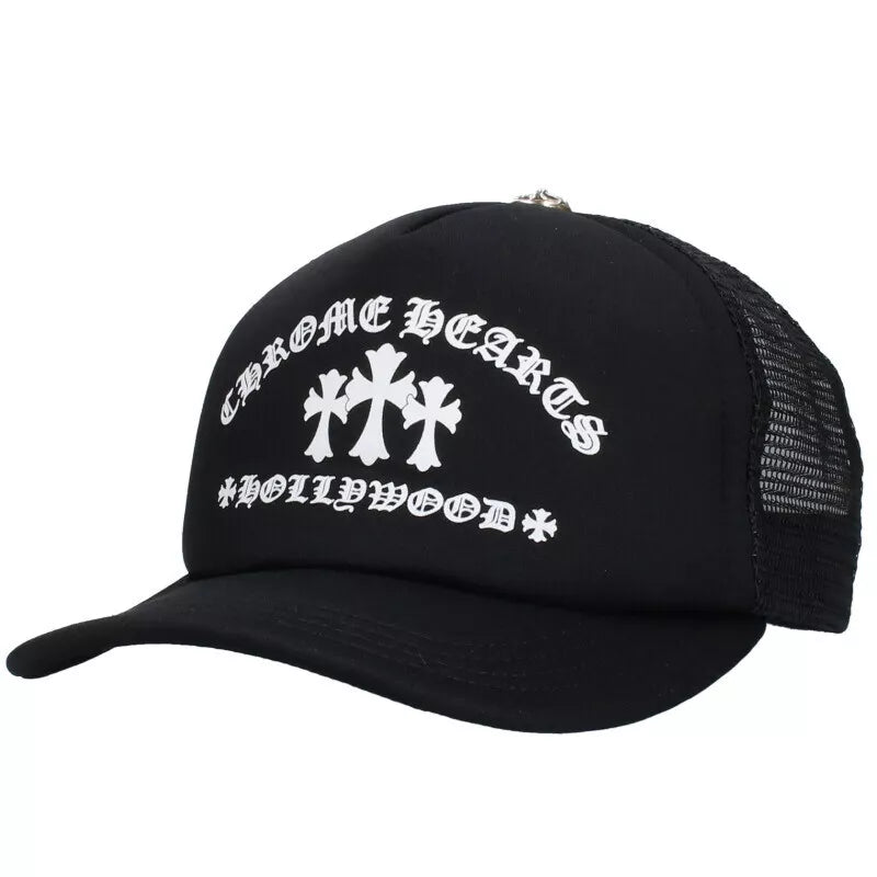 Chrome Hearts King Taco Trucker Hat Black/White