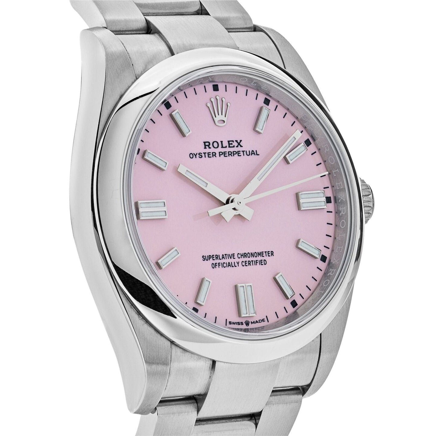 Rolex Oyster Perpetual 34 mm Pink Dial