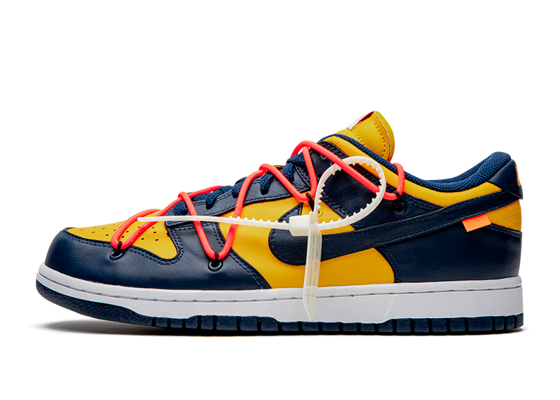 Dunk Low Off-White University Gold Midnight Navy