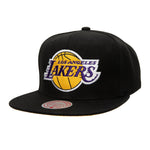 SATIN UNDER SNAPBACK LAKERS BLCK