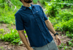 Camisa Maja Paseo Azul Marino - Manga Corta