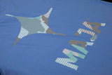 Camiseta Maja Propela Baja Camo Azul - Manga Corta