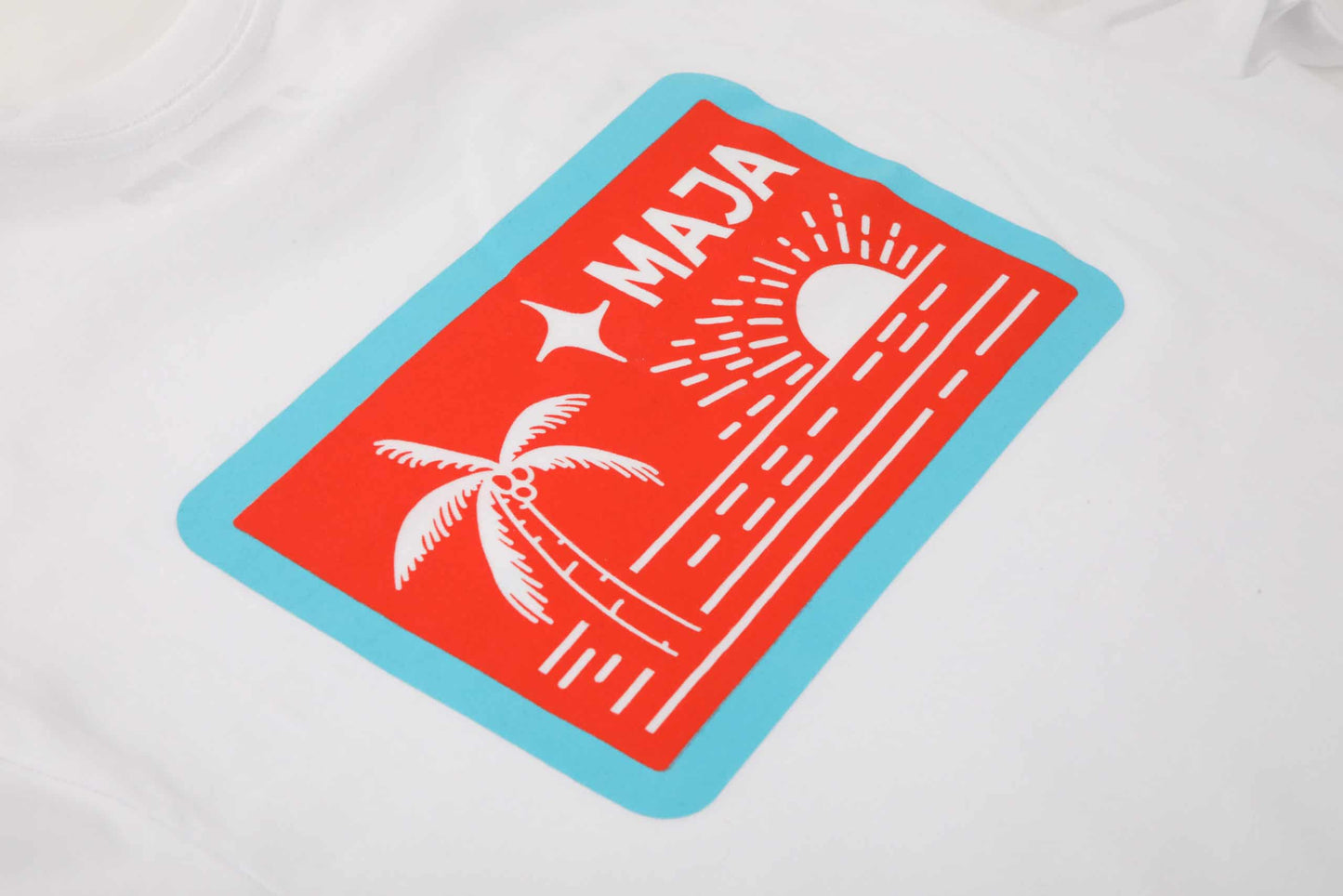 Camiseta Maja Paisaje Blanca - Manga Corta