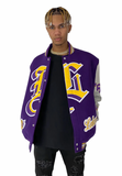 LA Lakers Wool & Leather Varsity Jacket