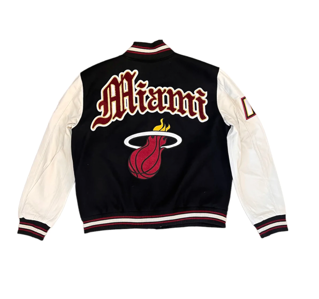 Miami Heat Wool & Leather Varsity Jacket