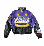 LA Lakers Skyline Vegan Leather Jacket