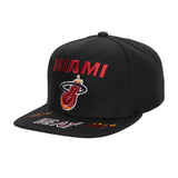 NBA FRONT LOADED SNAPBACK HWC HEAT BLCK